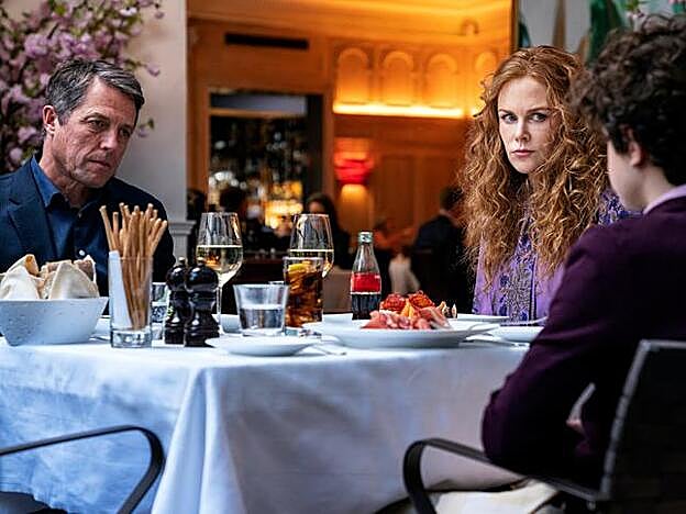 Grant y Kidman en una secuencia de 'The Undoing'.