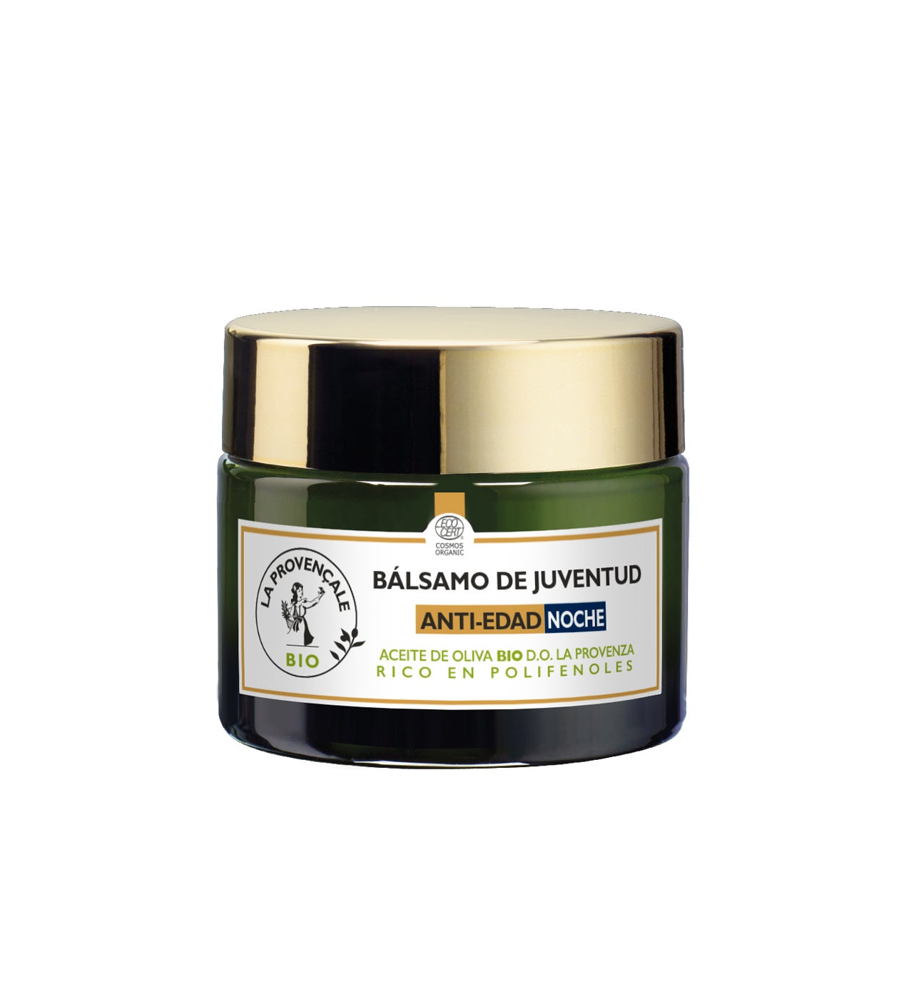 Regenera la piel y mejora las arrugas y líneas de expresión durante el sueño, con ayuda del aceite de oliva BIO, rico en polifenoles. Al despertar el rostro tiene aspecto descansado, la piel está nutrida, regenerada, tonificada confortable y elástica. Bálsamo de Juventud Antiedad Noche de La Provençale BIO (14,90€).