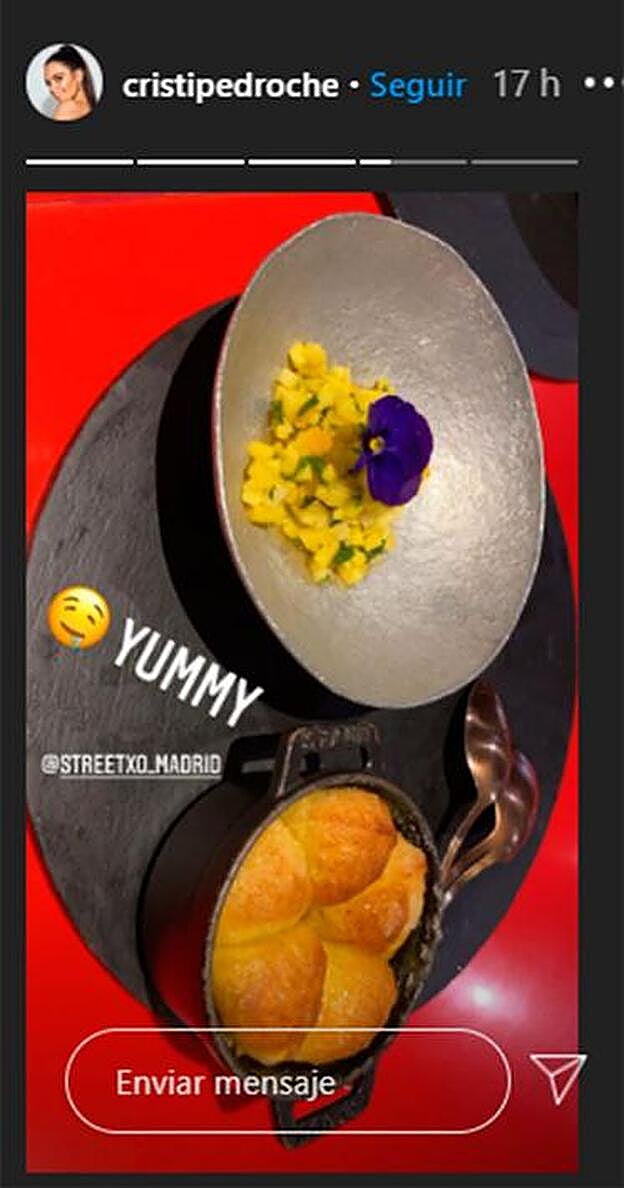 Esto es lo que comió ayer ella.