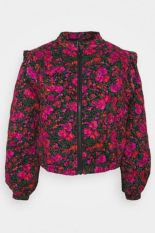 Cazadora bomber de flores de la marca Yas Petit que encuentras en Zalando.