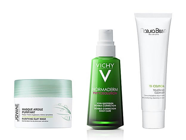 Mascarilla De Arcilla Purificante de Jowaé (12,90 €). Phytosolutions Normaderm de Laboratorios Vichy (20, 60 €). Ceutical Tolerance Cleanser de Natura Bissé (39 €).