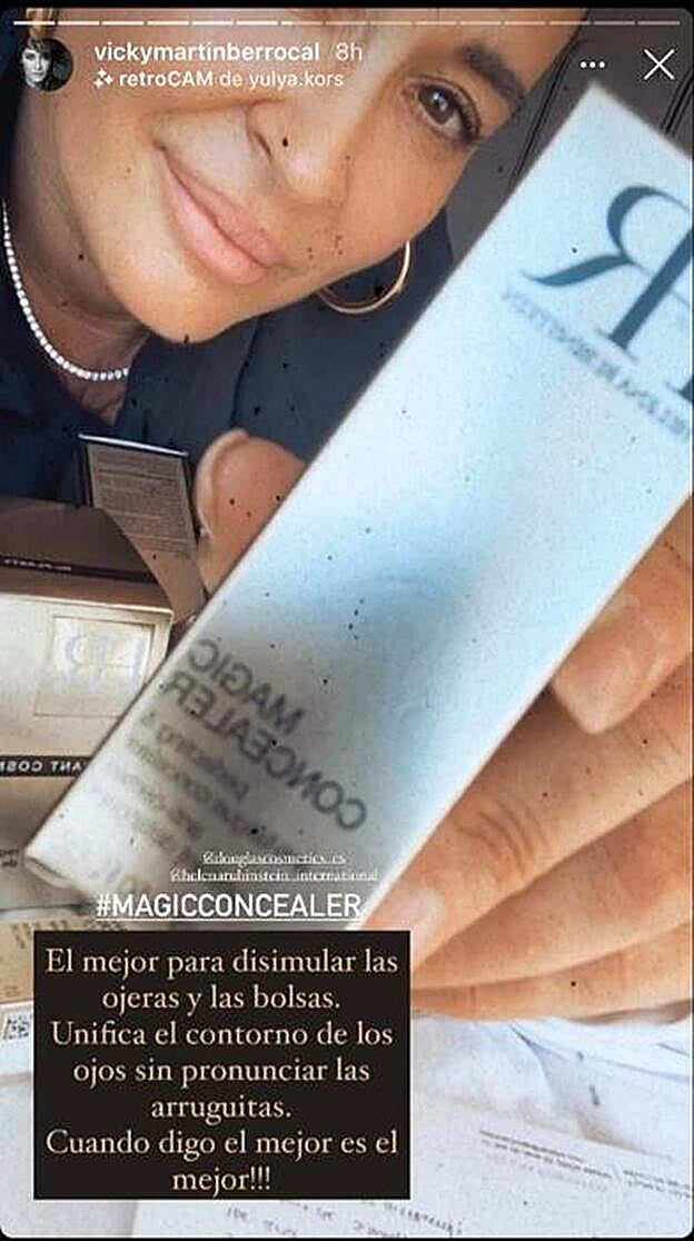 Story de la cuenta de Instagram de Vicky.