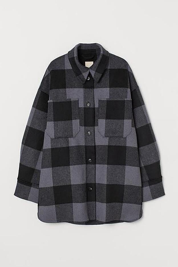 Sobrecamisa o chaqueta camisera con un estampado de cuadros maravilloso de H&M.