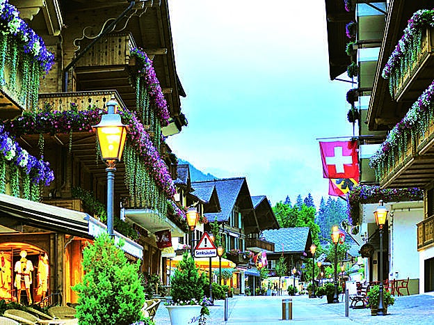 Gstaad, en Suiza.