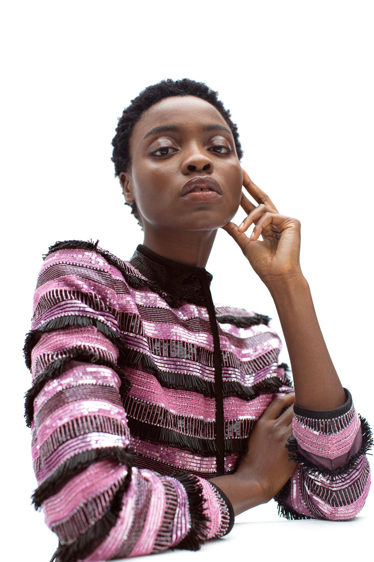 Chaqueta torera de Giorgio Armani.