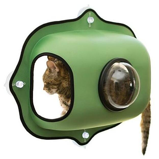 Esta cama cápsula con ventosas les permite descansar seguros.