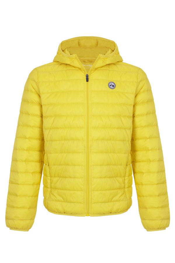 Chaqueta de plumas amarilla, de Scotta 1985 (85 euros).