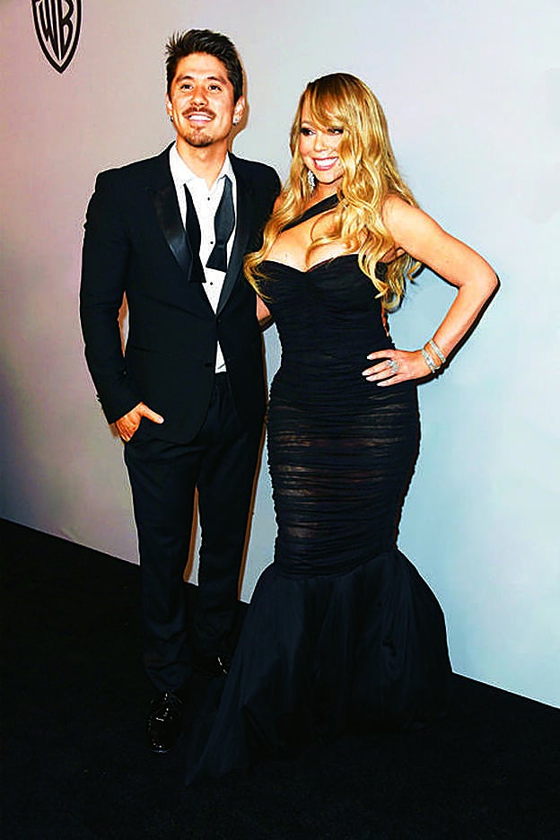 Mariah Carey con Bryan Tanaka, su actual pareja.