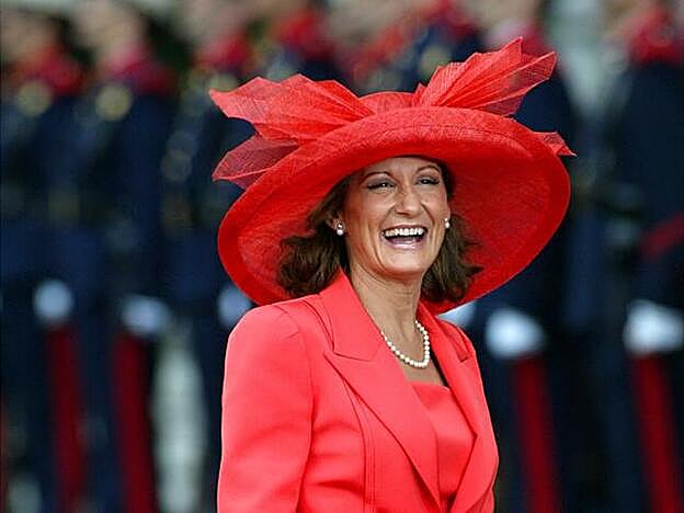 Paloma Rocasolano en la boda de don Felipe y doña Letizia, el 22 de mayo de 2004.