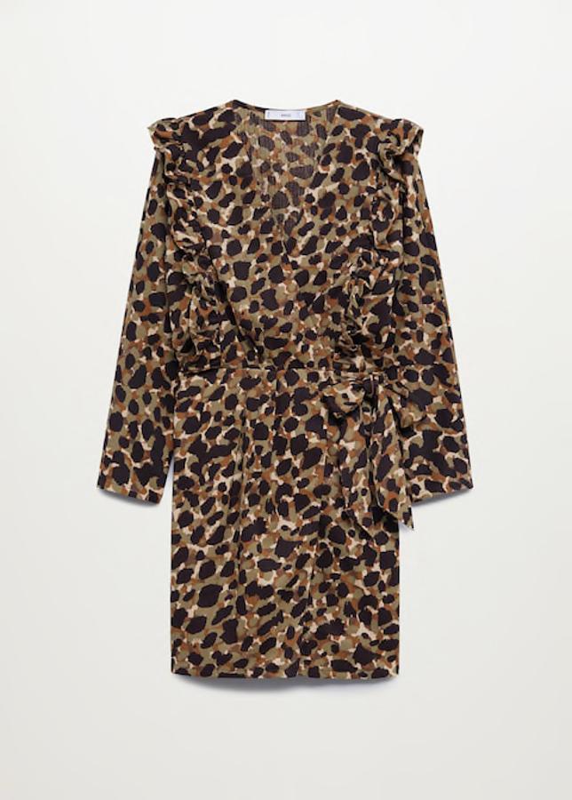 Vestido estampado, de Mango (39,99 €).