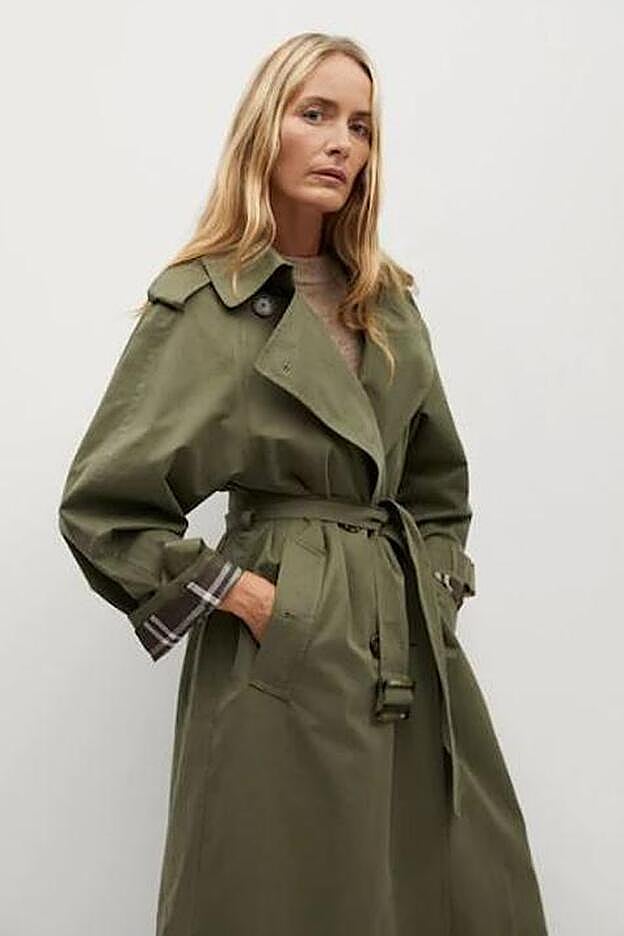 Gabardina de invierno de Mango.