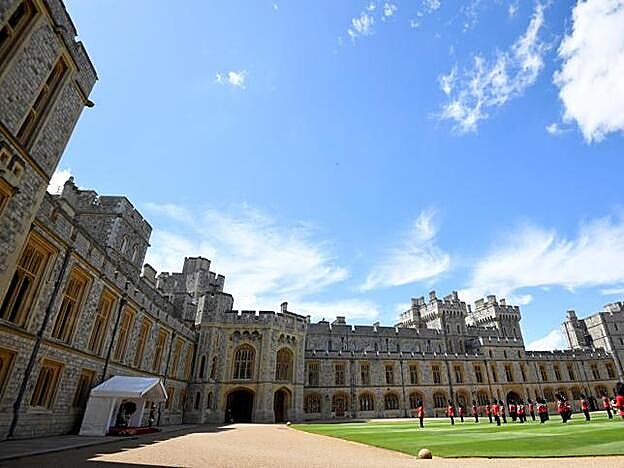 Interior del Castillo de Windsor durante el Jubielo de la Reina en junio.