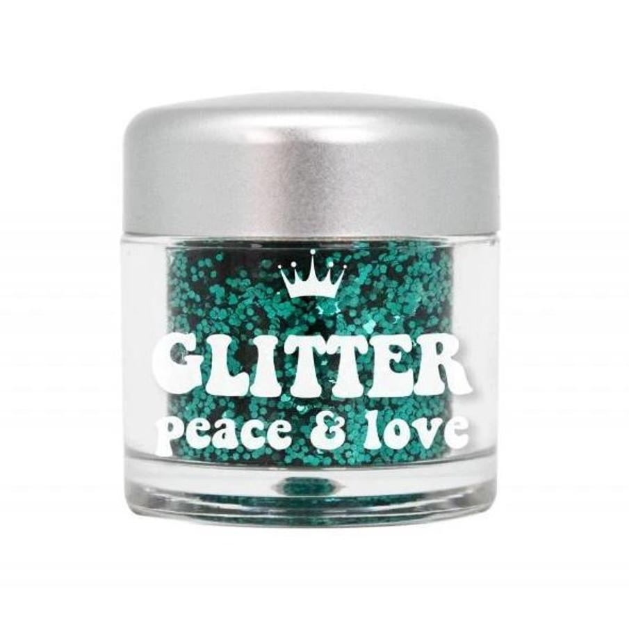 Glitter en color verde para maquillaje fantasía, de You are the princess (2,99 euros).