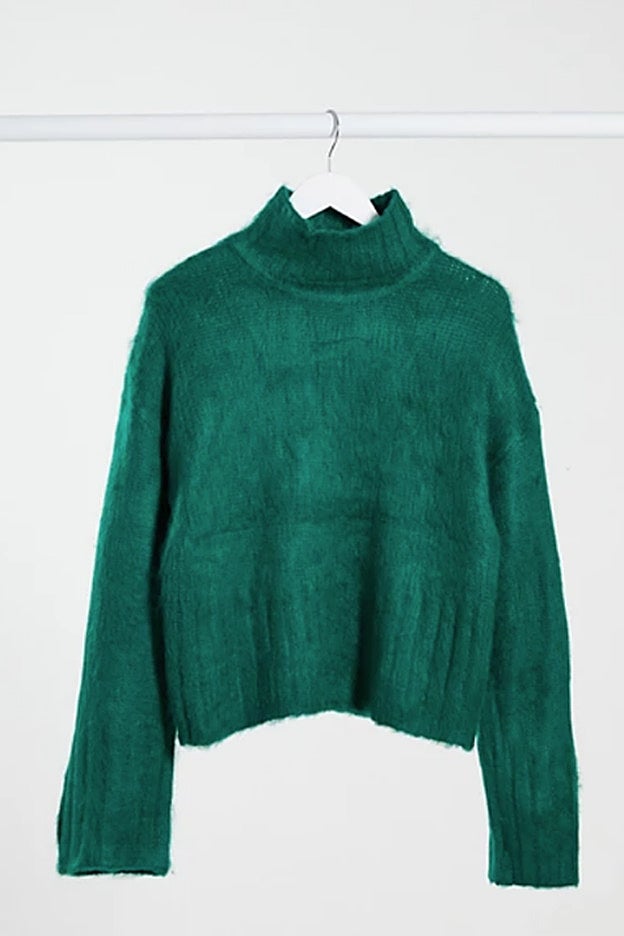 Jersey con textura esponjosa y de un verde intenso de Asos Design Tall.