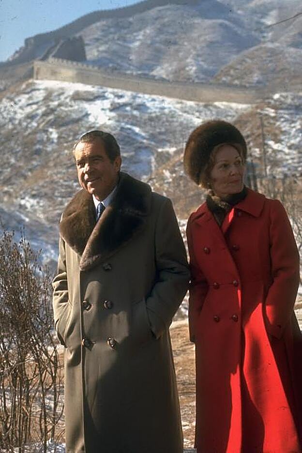 Pat Nixon en China.