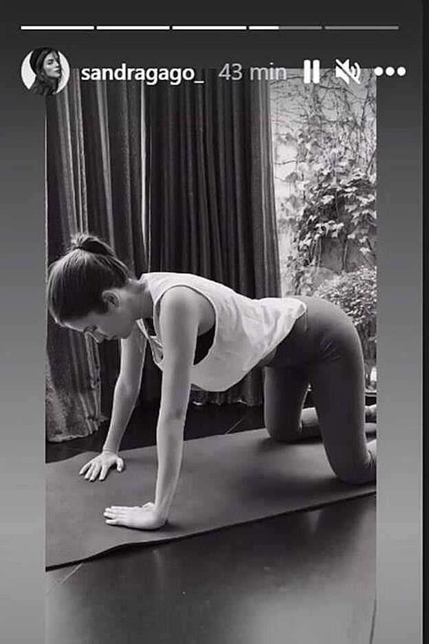 Sandra Gago ha conseguido recuperar su figura en un tiempo record.