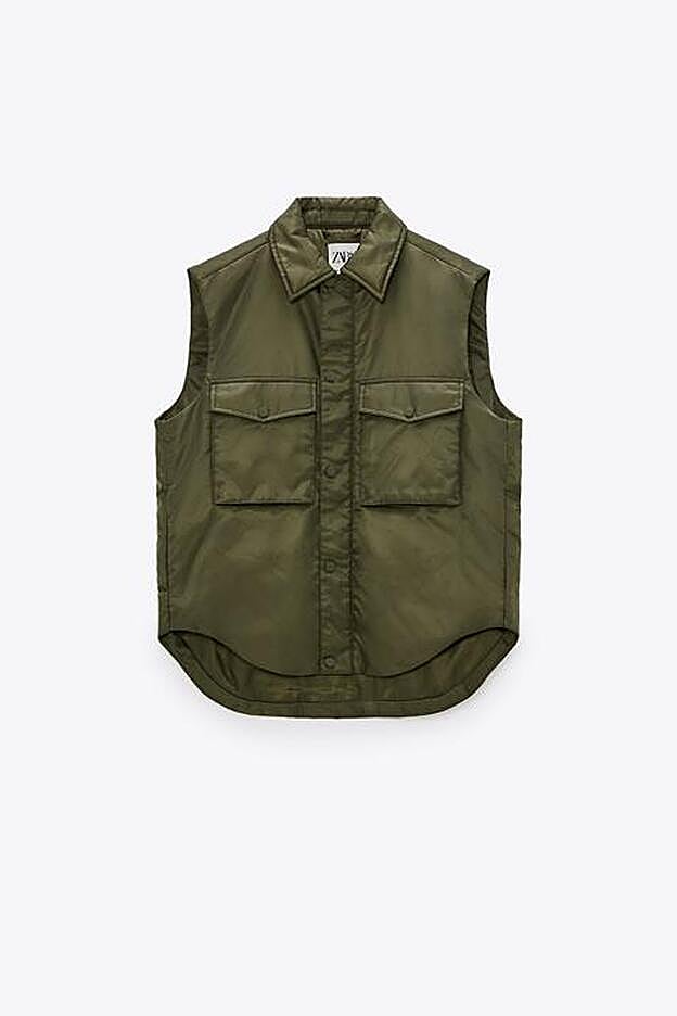 Chaleco acolchado en edición limitada de Zara.