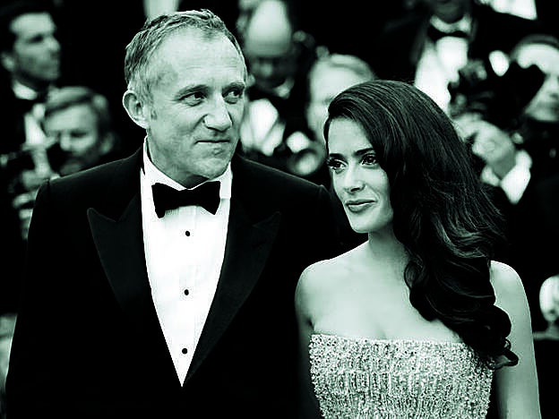La actriz, productora y activista, con su marido, François- Henri Pinault, presidente de Kering