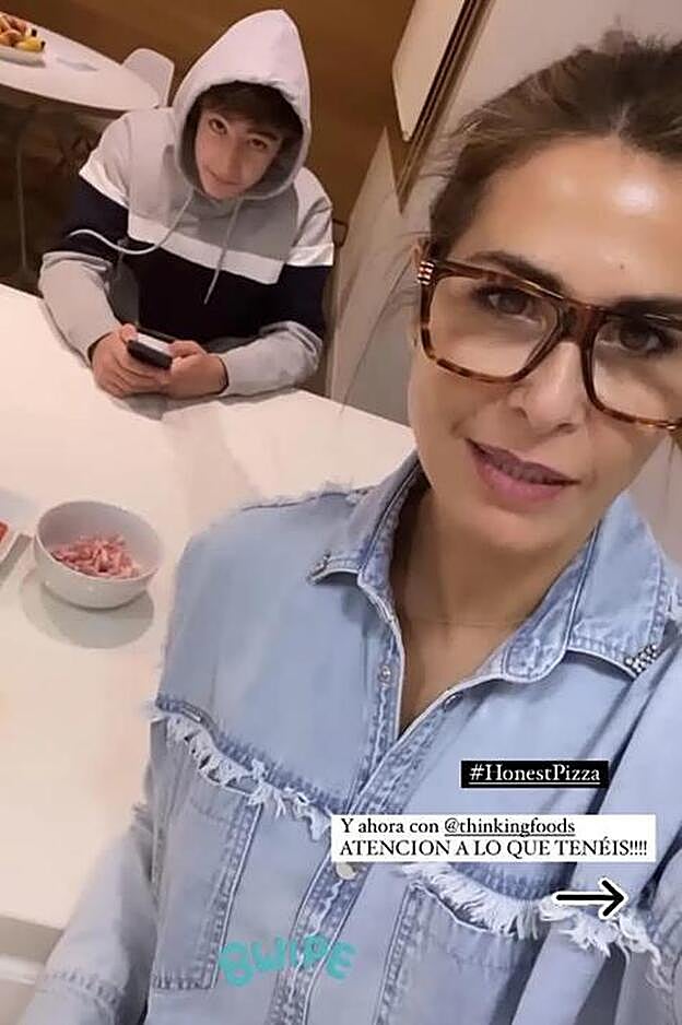 Nuria Roca en uno de sus stories de Instagram