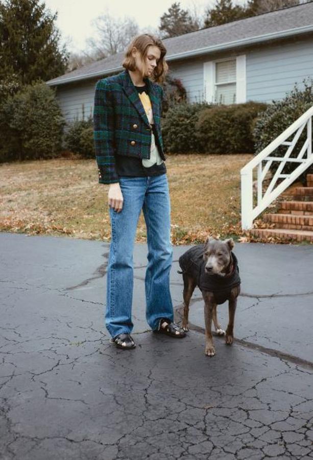 Chaqueta acolchada negra (25,95 euros).