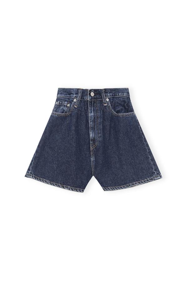 Shorts de cáñamo algodonizado, de la colección de Levi's & Ganni.