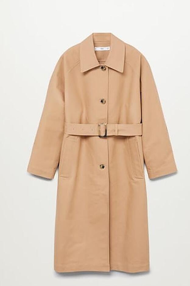 Trench gabardina de algodón de la nueva colección de Mango,.