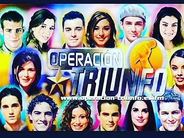 Cartel de la primera edición de Operación triunfo en la que participó el cantante a los 20 años.
