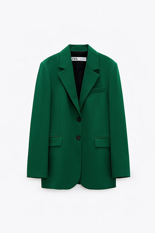 La blazer verde de la nueva colección de primavera de Zara.
