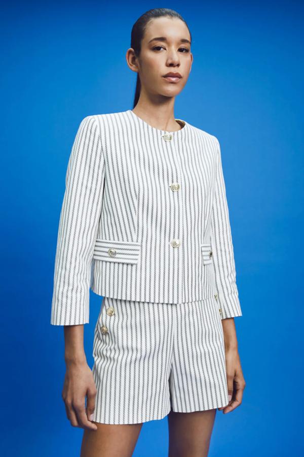 Berdumas de rayas de tiro alto (25,95 euros).