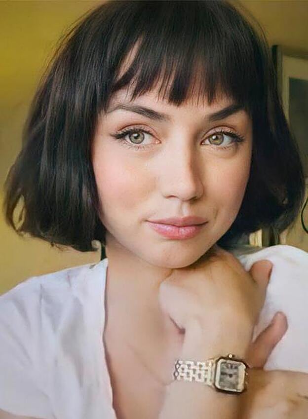 Ana de Armas y su nuevo cambio de look.