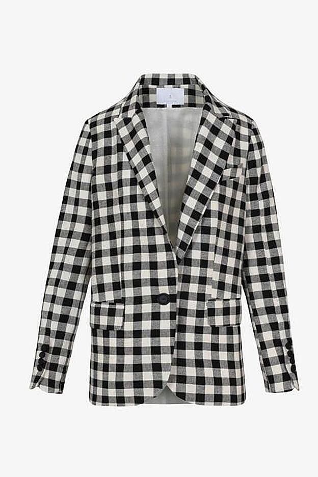Blazer de cuadros vichy de Scalpers (109 euros).