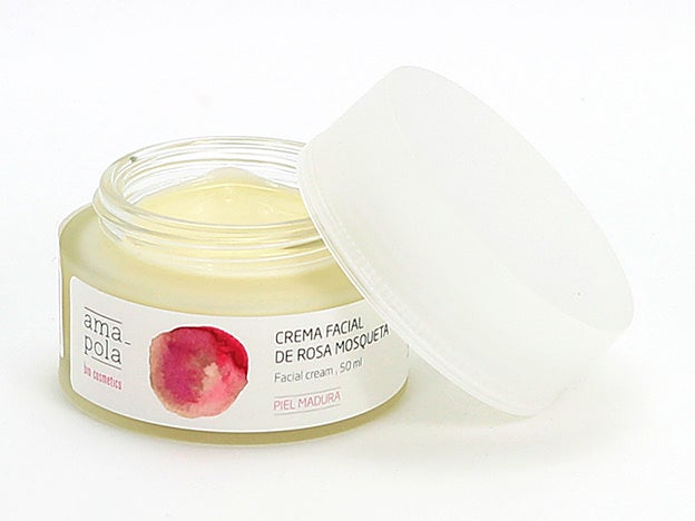 Crema Regeneradora Rosa Mosqueta de Amapola Biocosmetics. (21 euros/50ml).