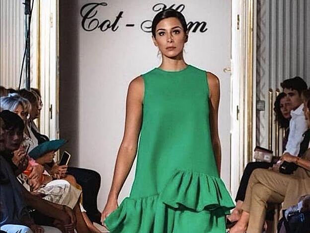 Rocío durante un desfile de Tot-Hom