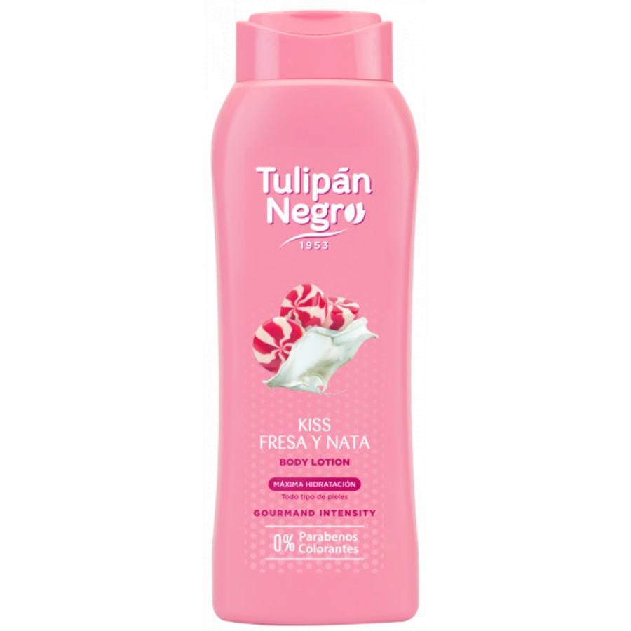 La loción corporal de fresa y nata de Tulipán Negro (1,80 euros) es el producto más vendido de Valencia. Es un producto indicado para todo tipo de pieles caracterizado por su agradable fragancia y porque cuida e hidra la piel gracias a las propiedades naturales de la fresa.