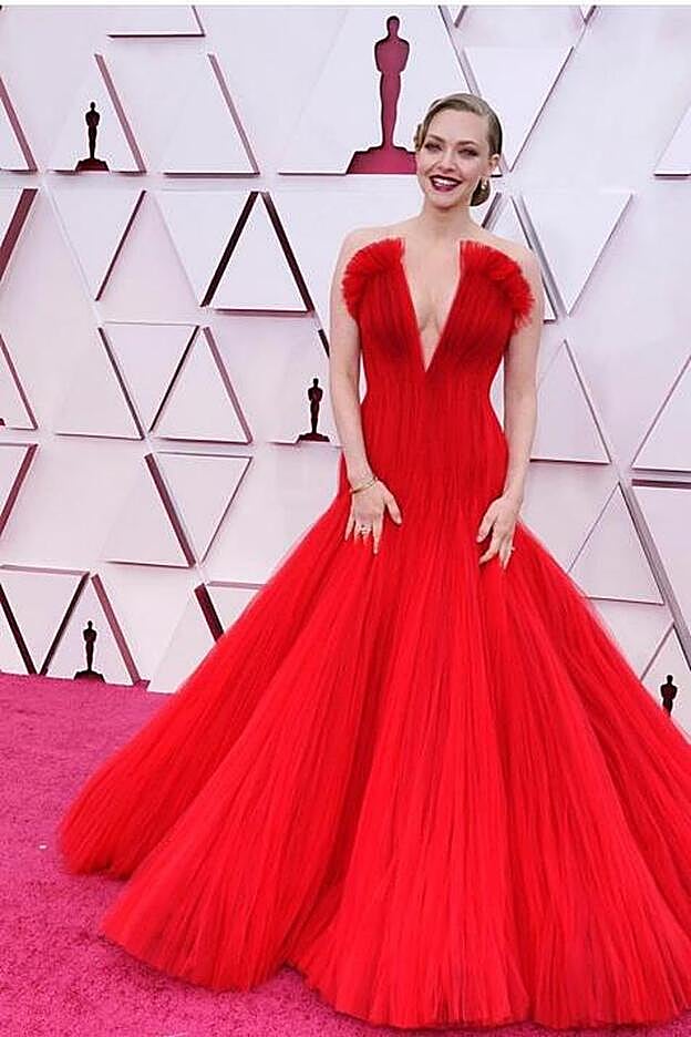 Uno de los grandes triunfadores de la noche: el Armani de Amanda Seyfried