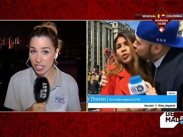 Agresión machista a una reportera deportiva en el mundial de fútbol de Rusia.