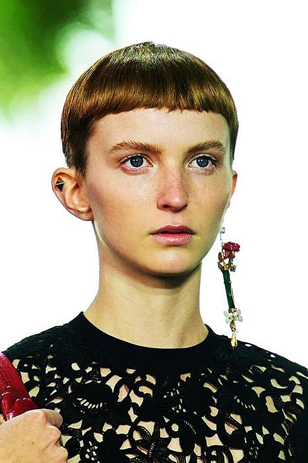 La versión mini del baby bang solo es apta para las más atrevidas