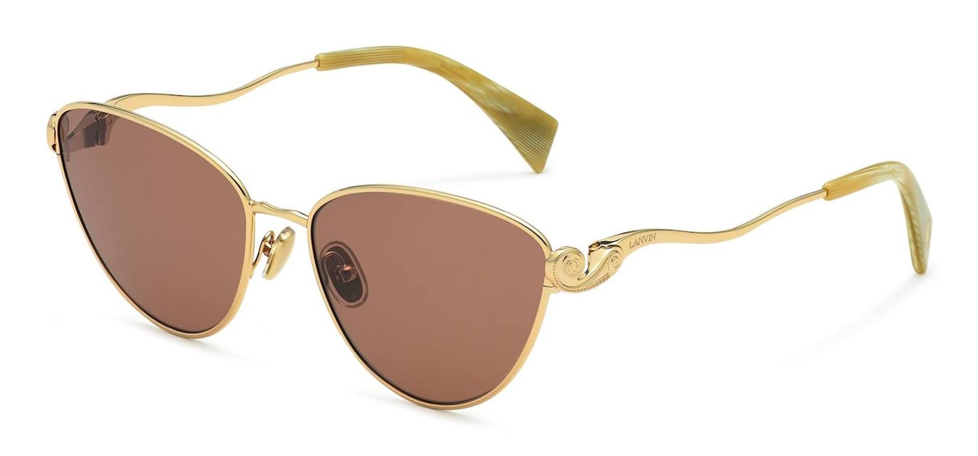 Gafas de sol con montura metálica, de Lanvin.