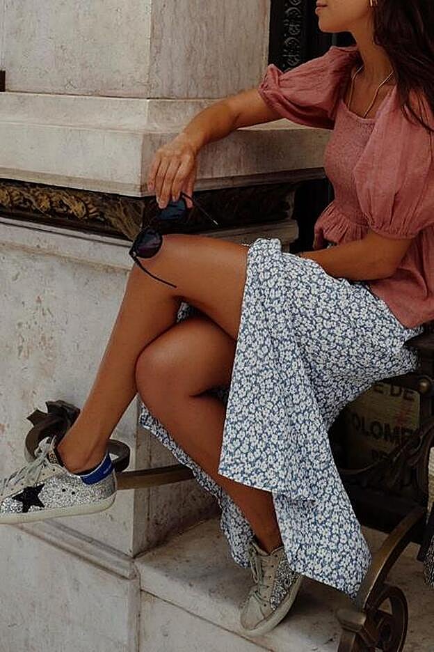 Falda con estampado floral de la colección de primavera de Brownie (55,90 euros)