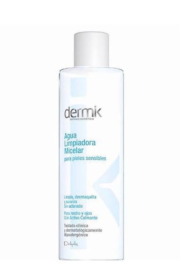 El Agua Limpiadora Micelar Dermik está indicada para todo tipo de pieles