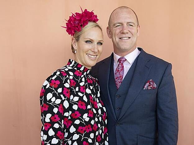 Zara Tindall con su esposo