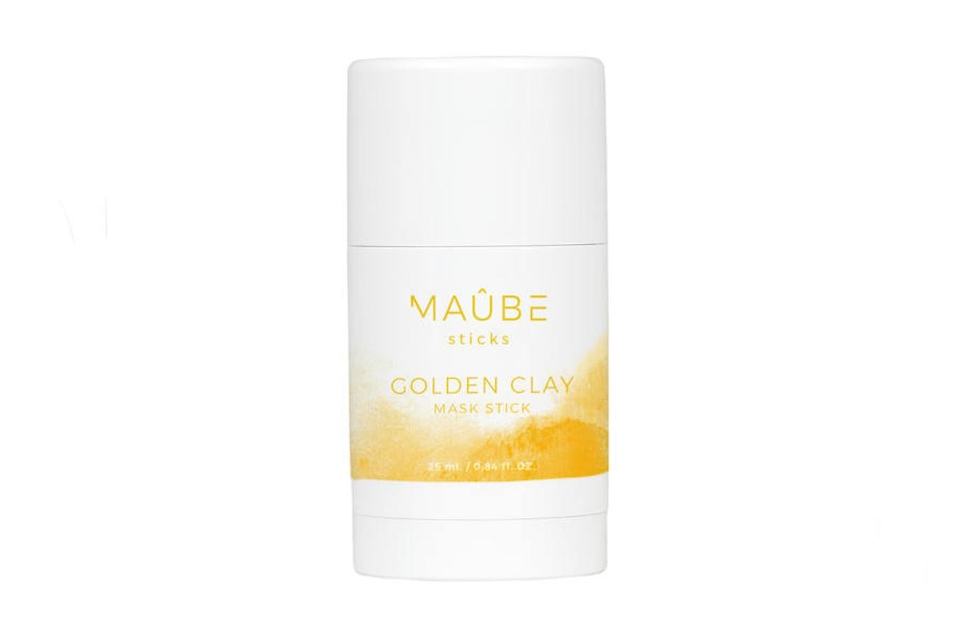 El formato stick de la mascarilla de arcilla Golden Clay de Maube es muy práctico para utilizar durante las mañanas. Con un tiempo de aplicación entre tres y cinco minutos, preparará tu piel para el día a la vez de proporcionarle luz. (19,95 euros)