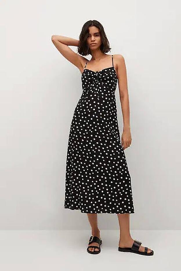 El vestido midi de diseño recto puede ser tuyo por 25,99 €