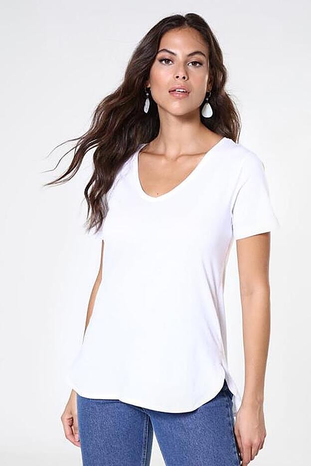 La camsieta blanca de Venca que lleva Erea Louro.