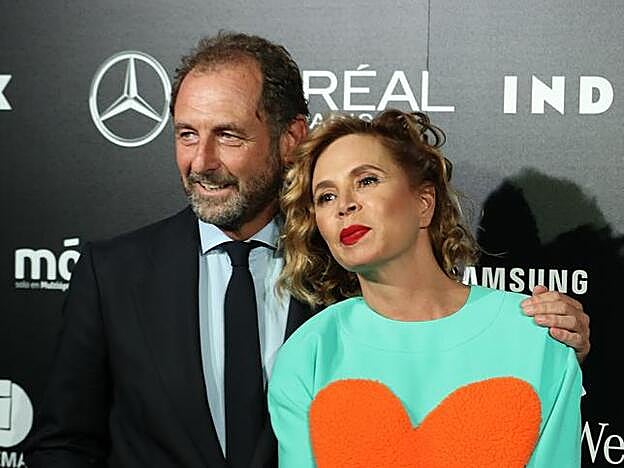 Ágatha Ruiz de la Prada con su último novio, Luis Gasset.