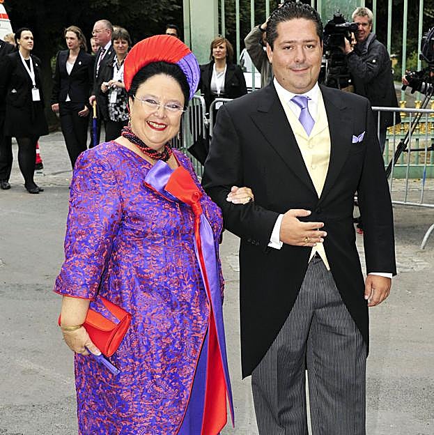 La gran duquesa María I y su hijo, el gran duque de Rusia Jorge Romanov.