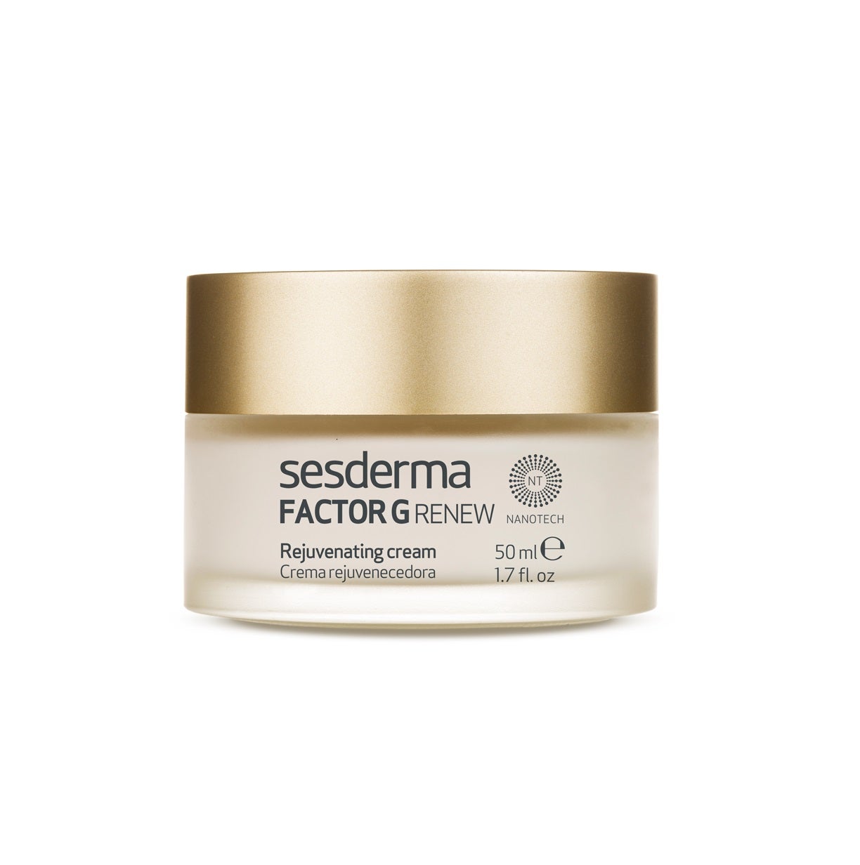 Crema Factor G Renew de Sesderma. Ideal para todo tipo de pieles, este tratamiento antiedad intensivo contiene células madre vegetales que estimulan la producción de colágeno y elastina, vitamina E y ergotioneina, un aminoácido de origen vegetal con un potente poder antioxidante. ( 31 euros ).