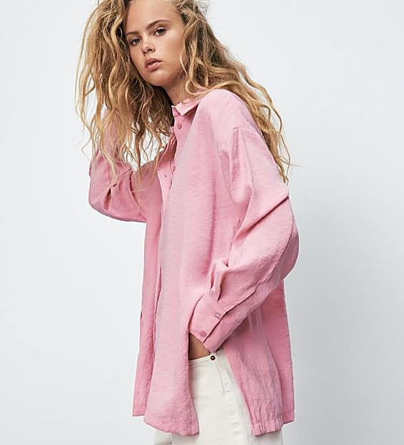 Camisa rosa fluida. ref. 3067/022.