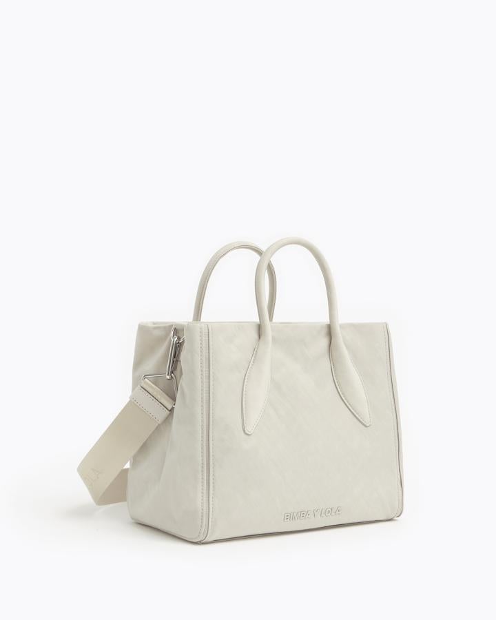 Bolso tote grande en color piedra (rebajado de 150 a 90 euros).