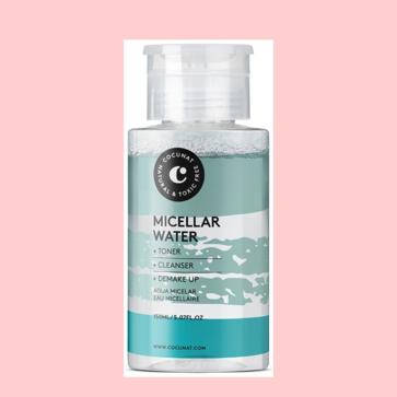 Imagen secundaria 1 - Agua Micelar Preparadora de LPG (33,27 euros), Este Agua Micelar 3 en 1 de Cocunat (15,95 euros) y Hydrating Micellar Water de Muti (31,50 euros).